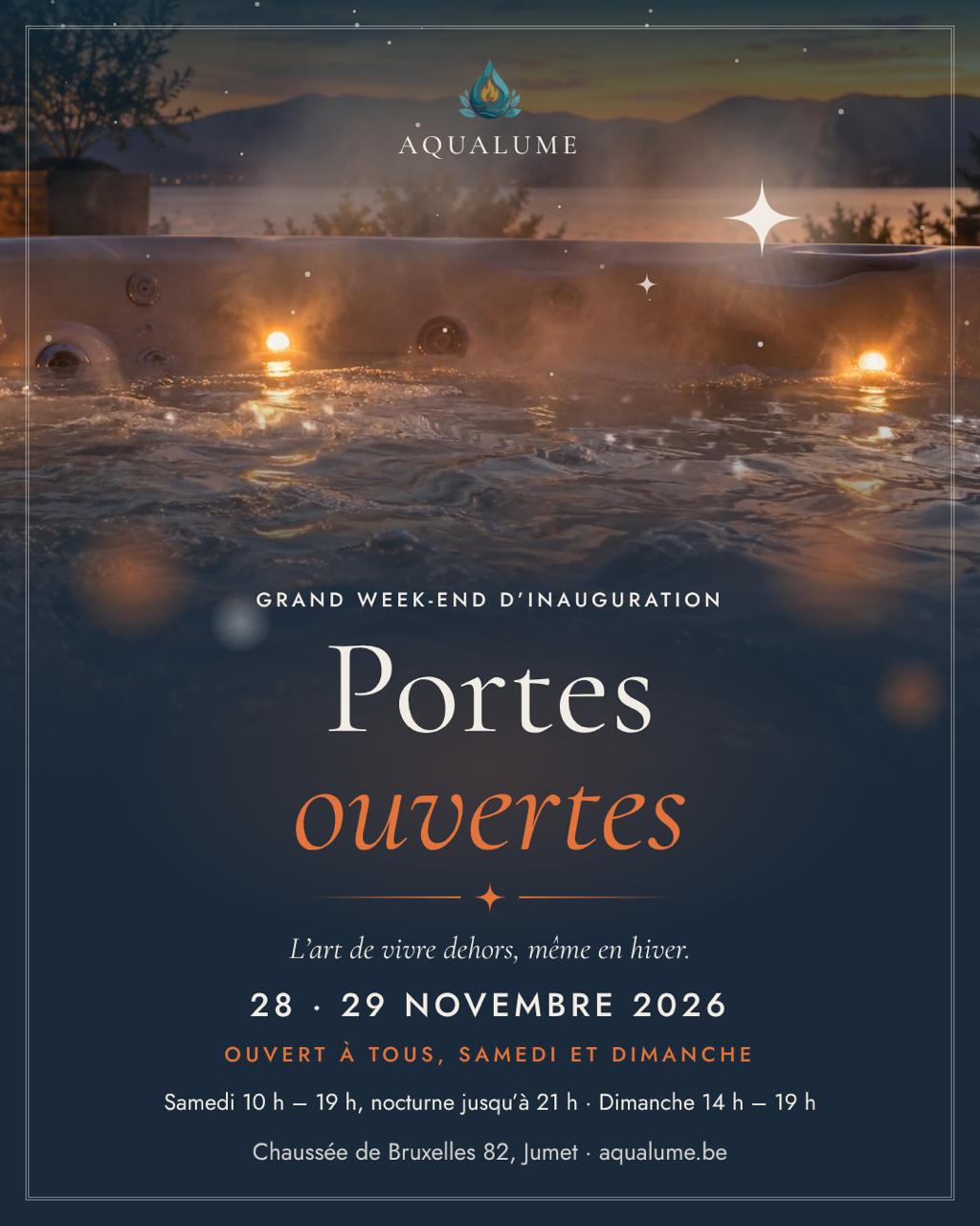 Portes ouvertes Aqualume – 28 et 29 novembre 2026