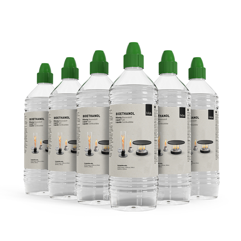 [00525] Bioéthanol liquide höfats 1 l (lot de 6)