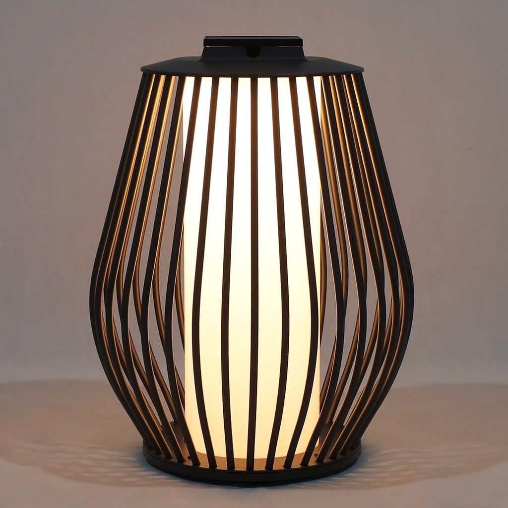 Sublime Lanterne Solaire MANDALEY – 500 Lumens Gris Espace