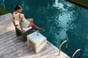 Tabouret Extérieur Polyvalent Concrete Seat 43cm – Design Malin