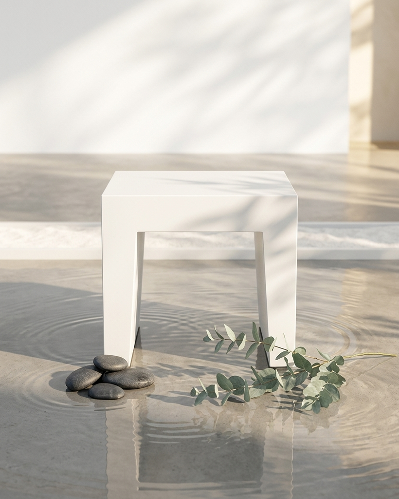 Tabouret Extérieur Polyvalent Concrete Seat 43cm – Design Malin