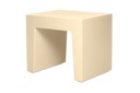 Tabouret Extérieur Polyvalent Concrete Seat 43cm – Design Malin (Jaune)