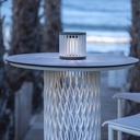Élégante Lampe de Table Solaire HALO – 200 Lumens Granit