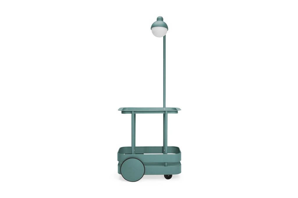 [FB-JOLLYTROLLEY] Table de Bar Mobile Jolly Trolley 200cm – Design LED