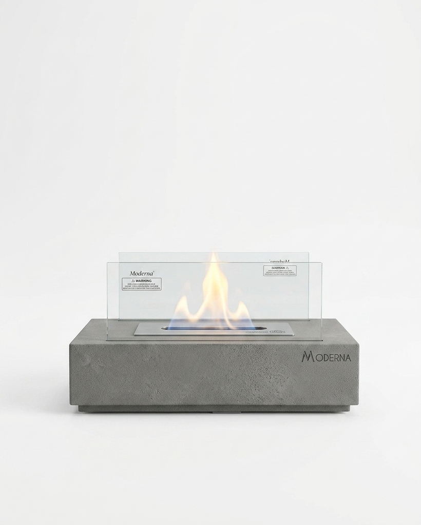[FT-KIRA] Feu de Table Extérieur Béton KIRA – Résistant Intempéries