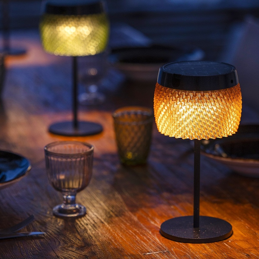 Charmante Lampe de Table Solaire Lolie Olive – 200 Lumens